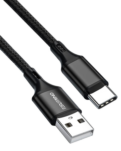 Oniverse Usb-A To Usb-C Charge Cable, 3 M - Black ONIVERSE