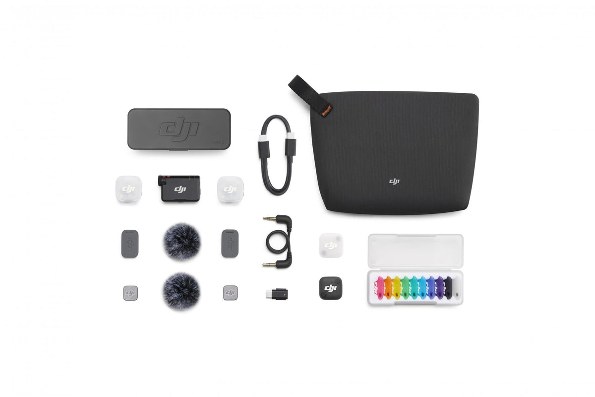 DJI - Mic Mini 2 (2 TX + 1 RX + Charging Case) DJI