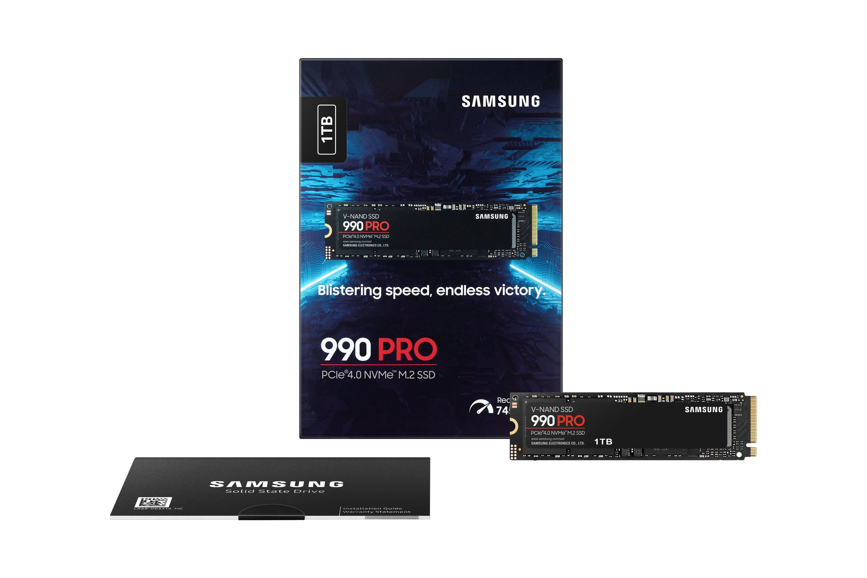 Samsung 990 PRO Solid State-enhet MZ-V9P1T0BW 1TB M.2 PCI Express 4.0 X4 (NVMe)