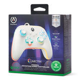PowerA Advantage Lumectra kablet controller – hvid – Xbox/PC – emballagens forside
