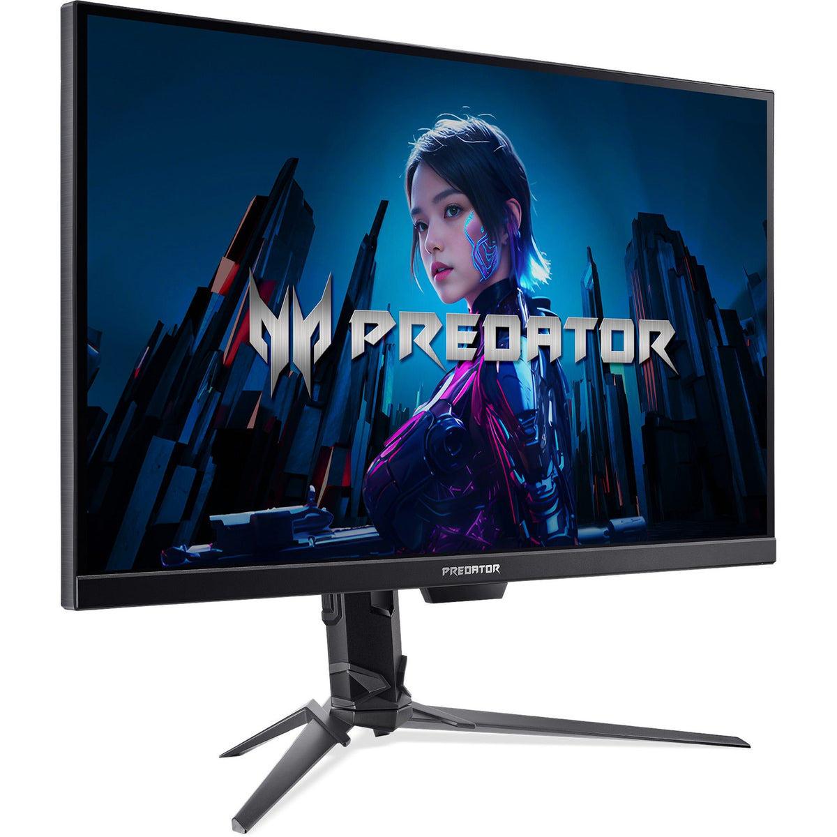 Acer Predator XB273UF5 Pulsar – skærm og stativ set forfra