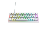 Xtrfy K5V2 RGB, Kompakt Mekaniskt Tangentbord, 65 %, Transparent Vit, Nordisk