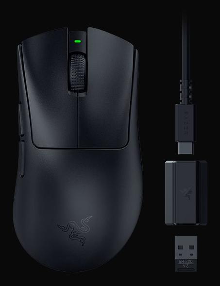 Razer - Deathadder V3 Hyperspeed Gaming Mouse - Black Razer