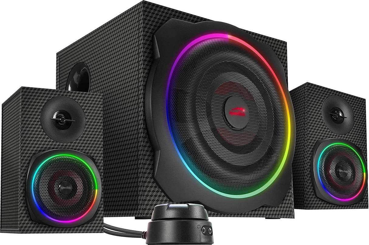 Speedlink - GRAVITY CARBON RGB 2.1 Gaming Högtalarsystem