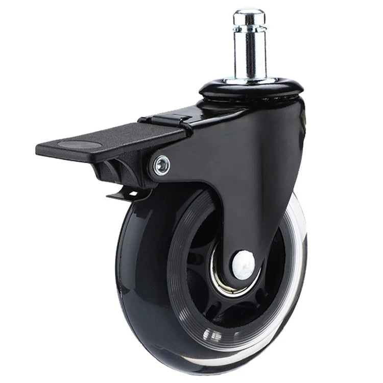 DON ONE - GCW750 Gamer Stol Hjulset Uppgradering 3&quot; - Svart Med Hjullås