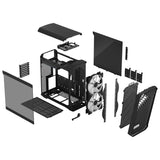 Fractal Design Torrent Kompakt RGB Svart TG Ljusfärg