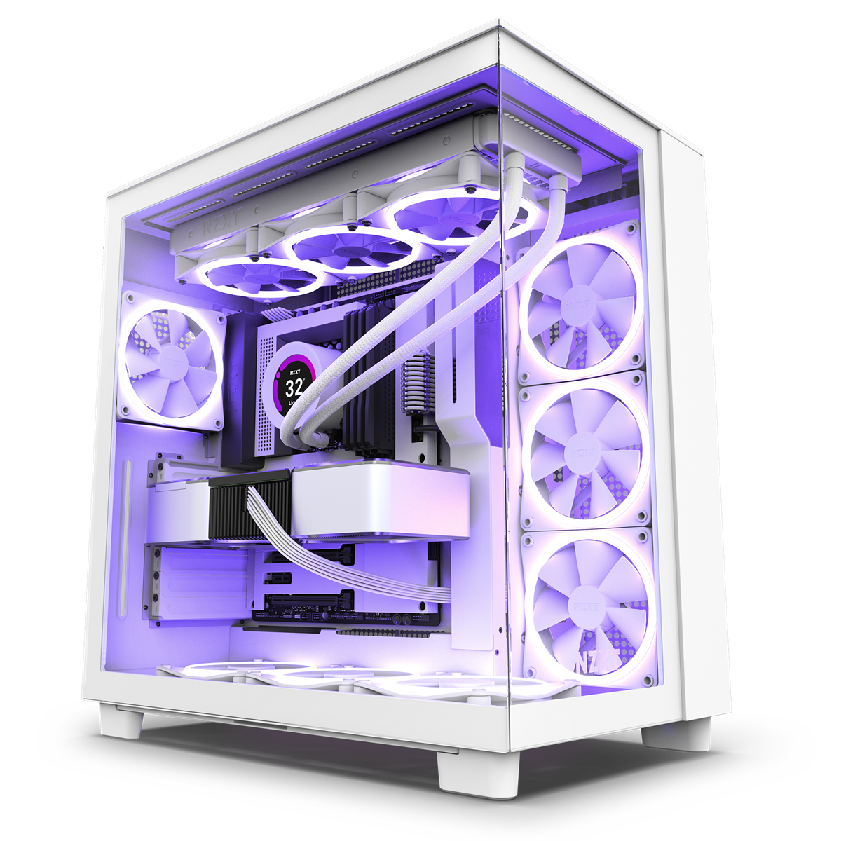 NZXT H9 Flow Vit Dual Chamber Mid Tower Case