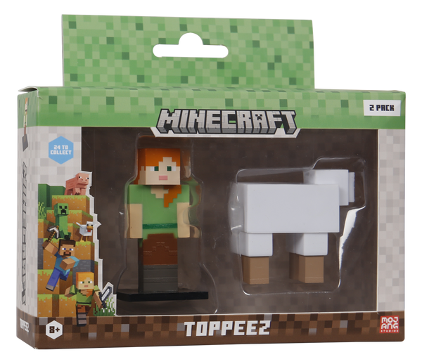 Minecraft 2-pak 3D-figurer – Alex og Sheep