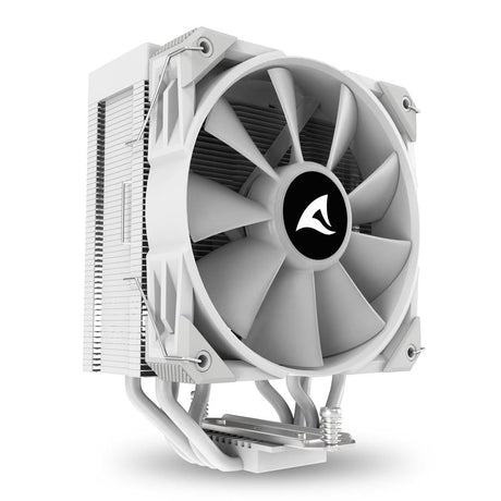 Sharkoon A40 RGB CPU-køler – hvid, 120 mm, 4 heatpipes – billede 3