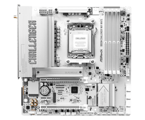 ASRock B850M Challenger WiFi White bundkort - AM5, DDR5 - produktbillede