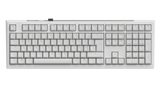Ducky One X - White Nordic - Fullsize 100% - Ducky Inductive Switch (analog) Tri-Mode (Trådløs, BT, Cord)