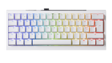 Ducky One X - White Nordic - Mini 60% - Ducky Inductive Switch (analog) Tri-Mode (Trådløs, BT, Cord)