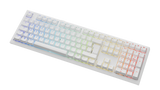 Ducky One X - White Nordic - Fullsize 100% - Ducky Inductive Switch (analog) Tri-Mode (Trådløs, BT, Cord)