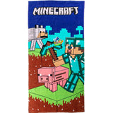 Minecraft Diamond Armor bath towel, beach towel 70x140cm Minecraft