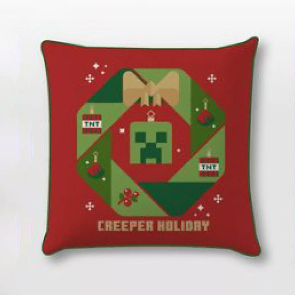Minecraft Creeper Julörngott – 40x40 cm (velour)