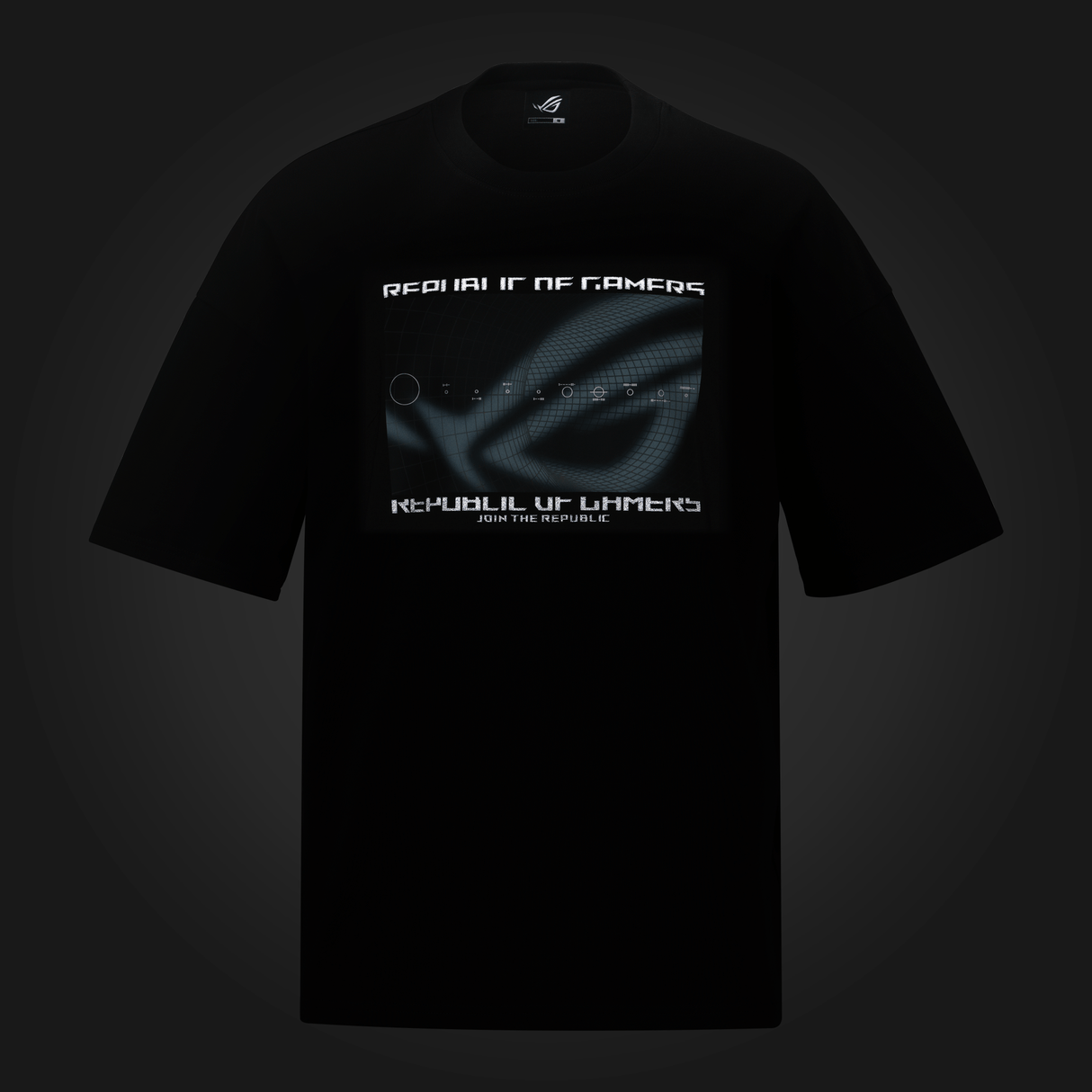 ASUS ROG COSMIC WAVE T-shirt - Nedsänkt passform - Svart