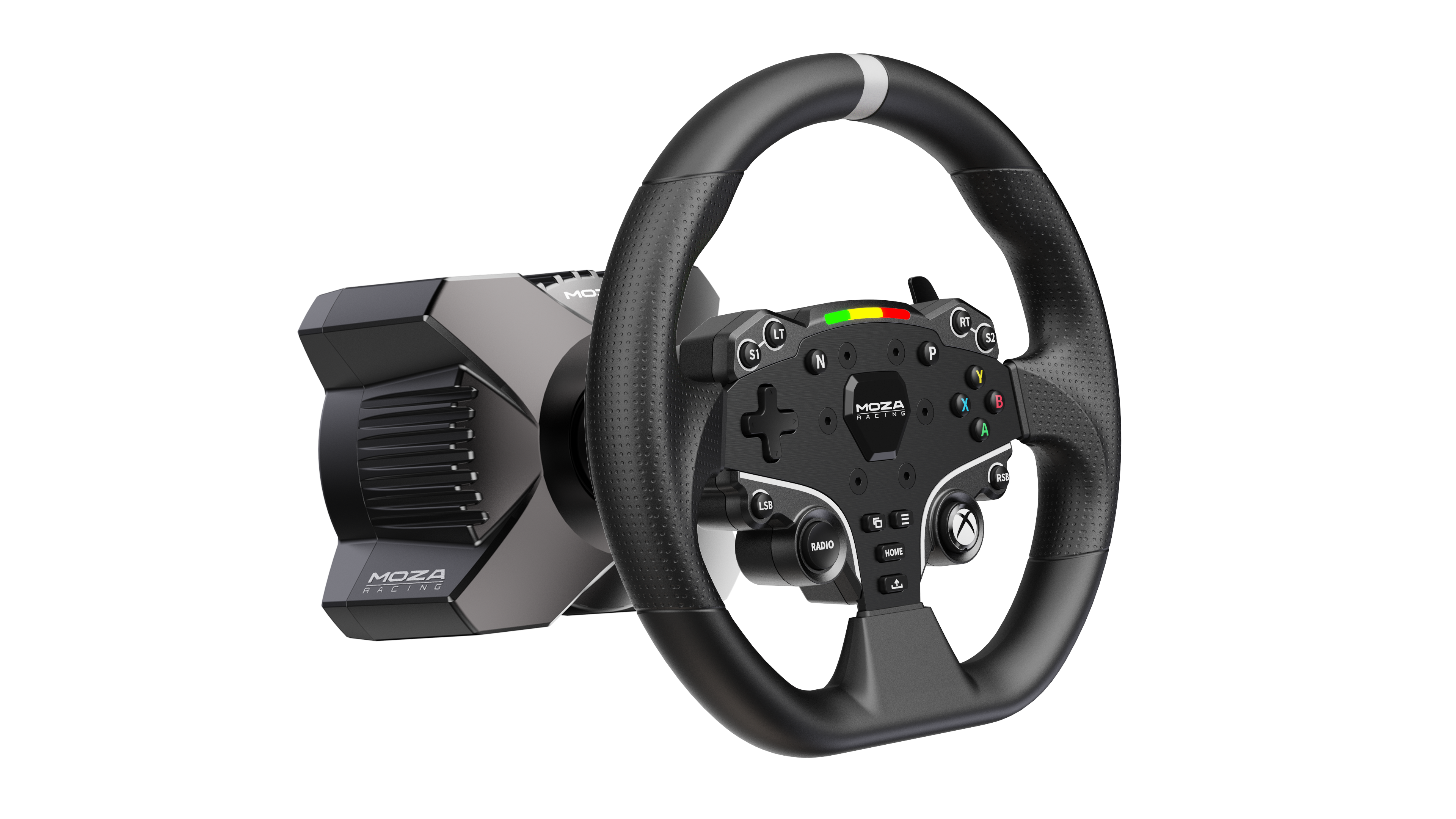 Moza R3 Racing Simulator (R3-bas, ES-ratt, SR-P Lite två pedaler, bordsklämma)