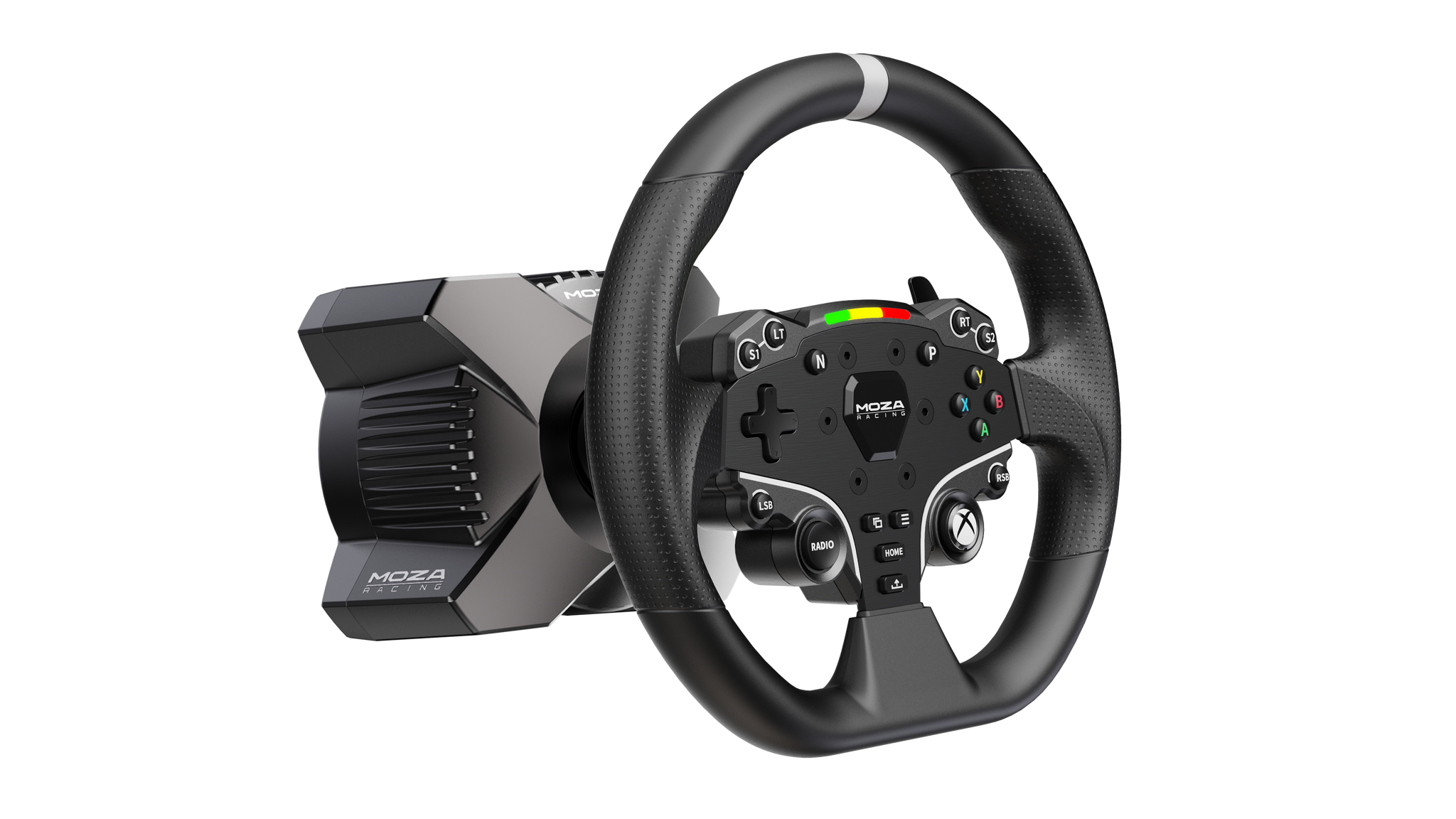 Moza R3 Racing Simulator (R3-bas, ES-ratt, SR-P Lite två pedaler, bordsklämma)