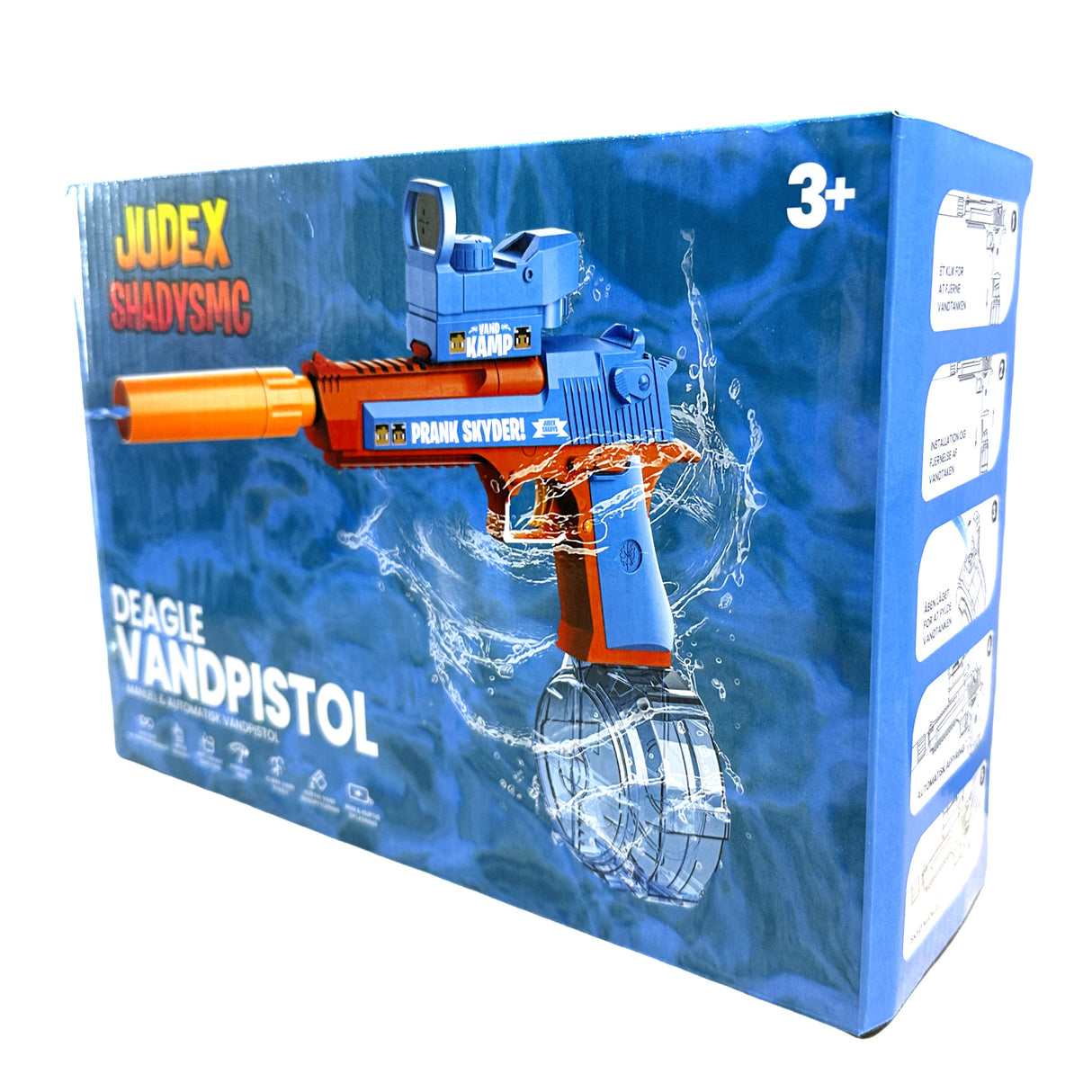 Judex x Shadys - Deagle vattenpistol - Elektrisk