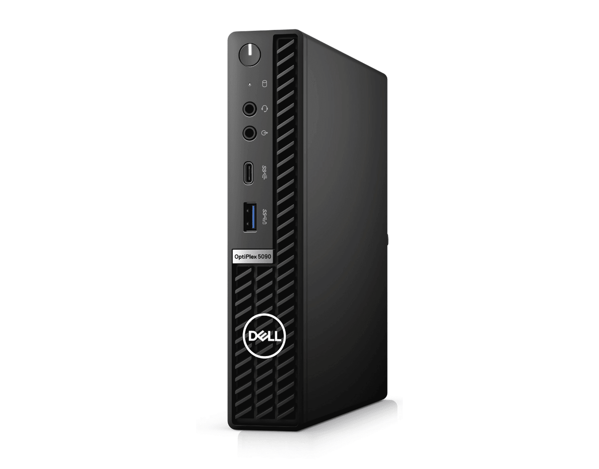 Dell OptiPlex 5090 Micro Grade A stationær computer set forfra