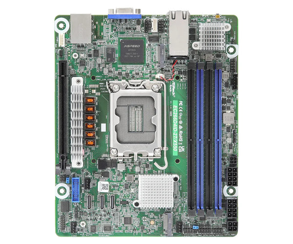 ASRock Rack EC266D4ID-2T/X550 bundkort - LGA1700, DDR5