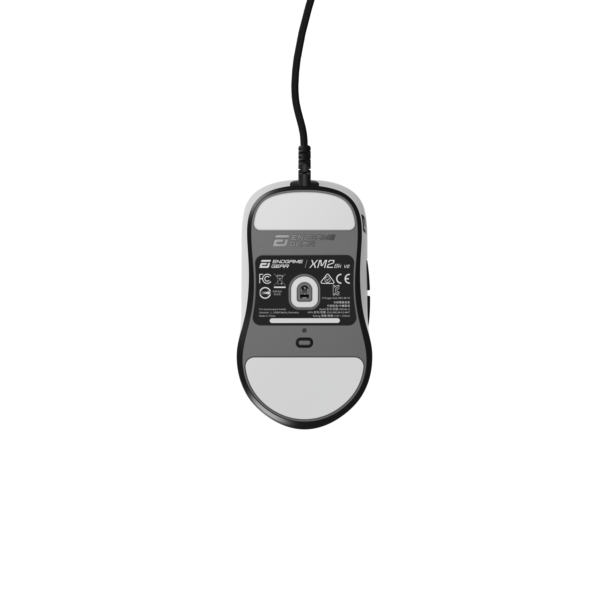 Endgame Gear XM2 8K V2 – Trådbunden spelmus (vit)