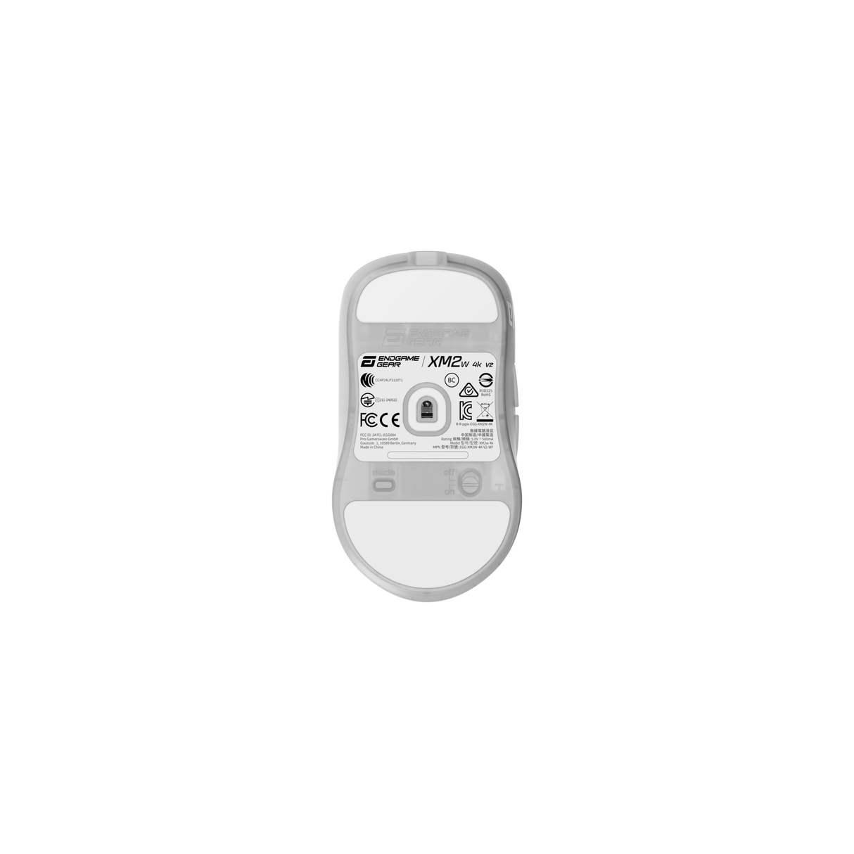 Endgame Gear XM2w 4K V2 – Trådlös spelmus (Vit Frost)
