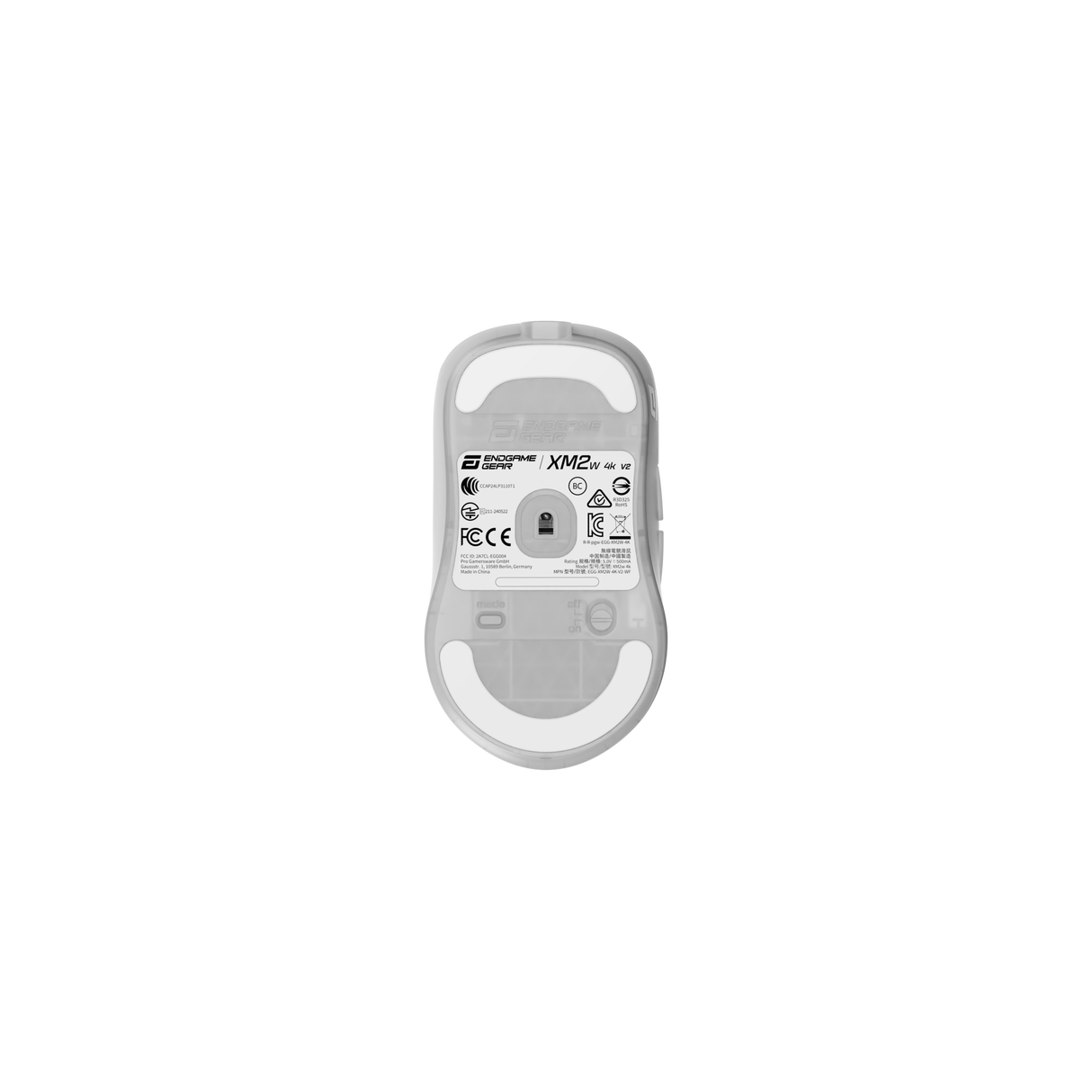 Endgame Gear XM2w 4K V2 – Trådlös spelmus (Vit Frost)