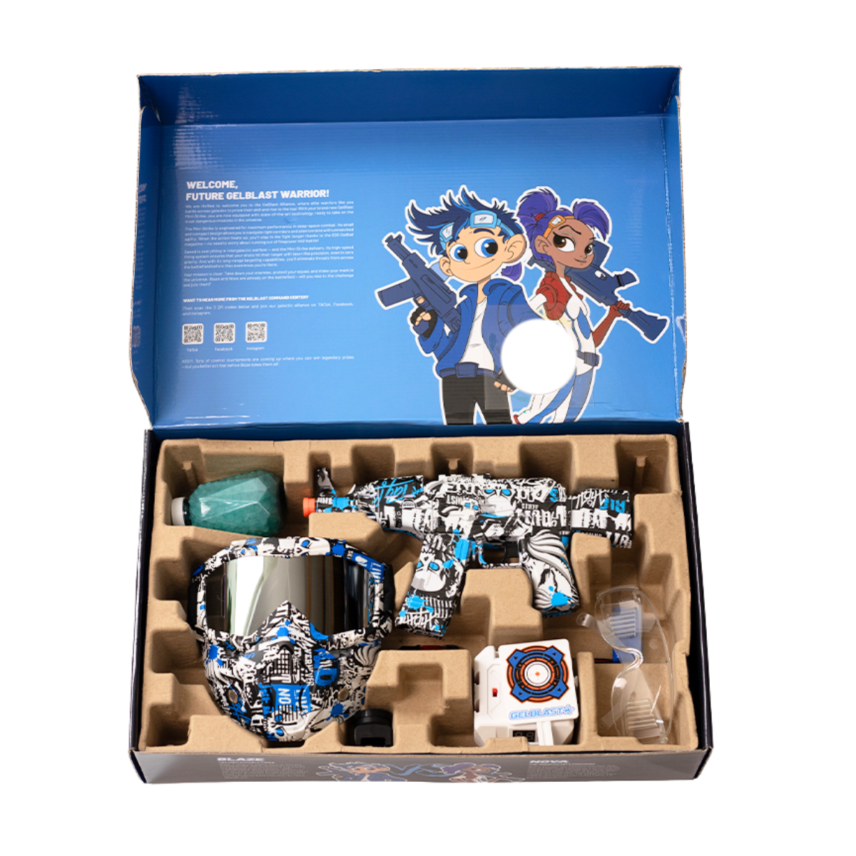 GelBlast Mini Strike – Blue Frozen Geekd