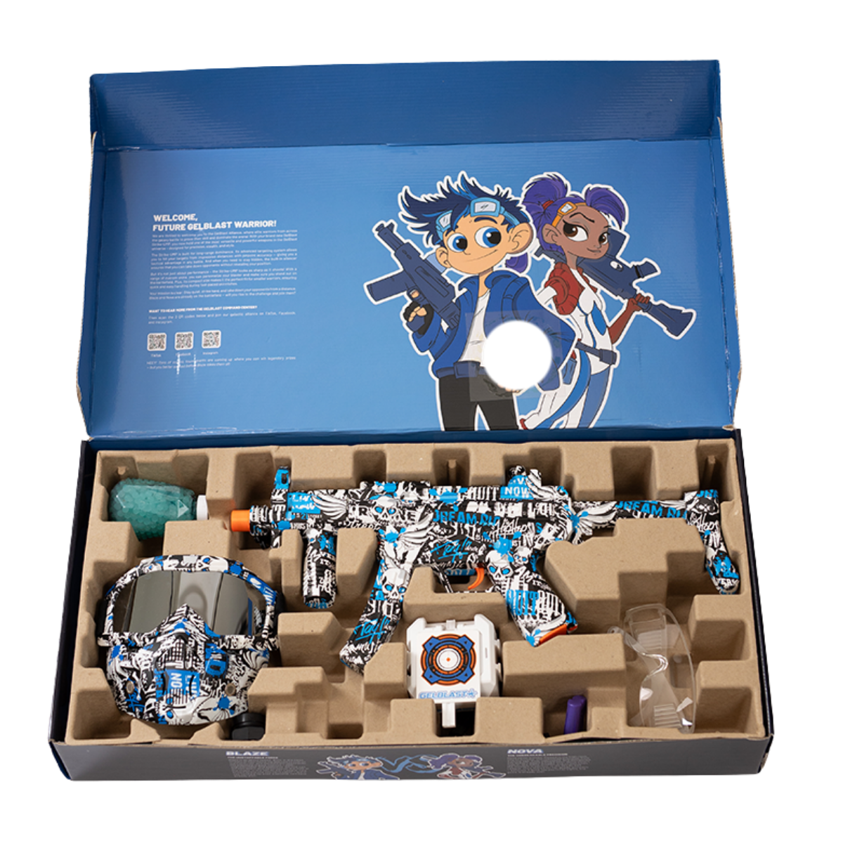 GelBlast Strike-UMP – Blue Frozen Geekd