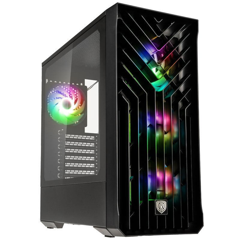 Kolink Unity Cascade ARGB Midi-Tower-kabinett - Svart