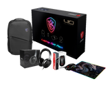 MSI 40th Anniversary MAX Pack – rygsæk, H901 GC-headset, M18-mus og RGB-musemåtte