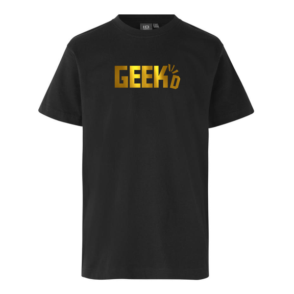 Geekd - Guld Logo Tee - Sort Geekd