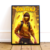 GoldenJ Guld Poster