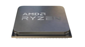 AMD Ryzen 5 5600XT trayprocessor set skråt ovenfra