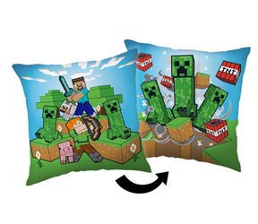 Minecraft Creeper Chaos decorative pillow 40x40 cm Minecraft