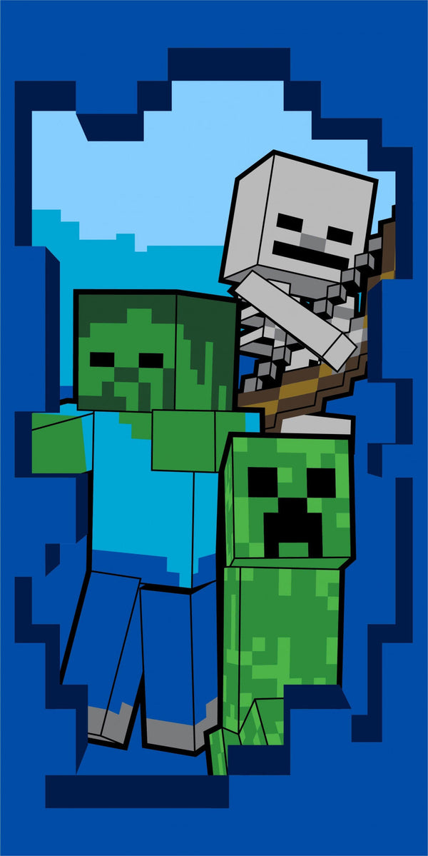Minecraft Beware badhandduk 70x140cm