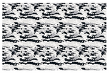Fortnite Plastik Borddug - Sort Camouflage - 137x213 cm Fortnite