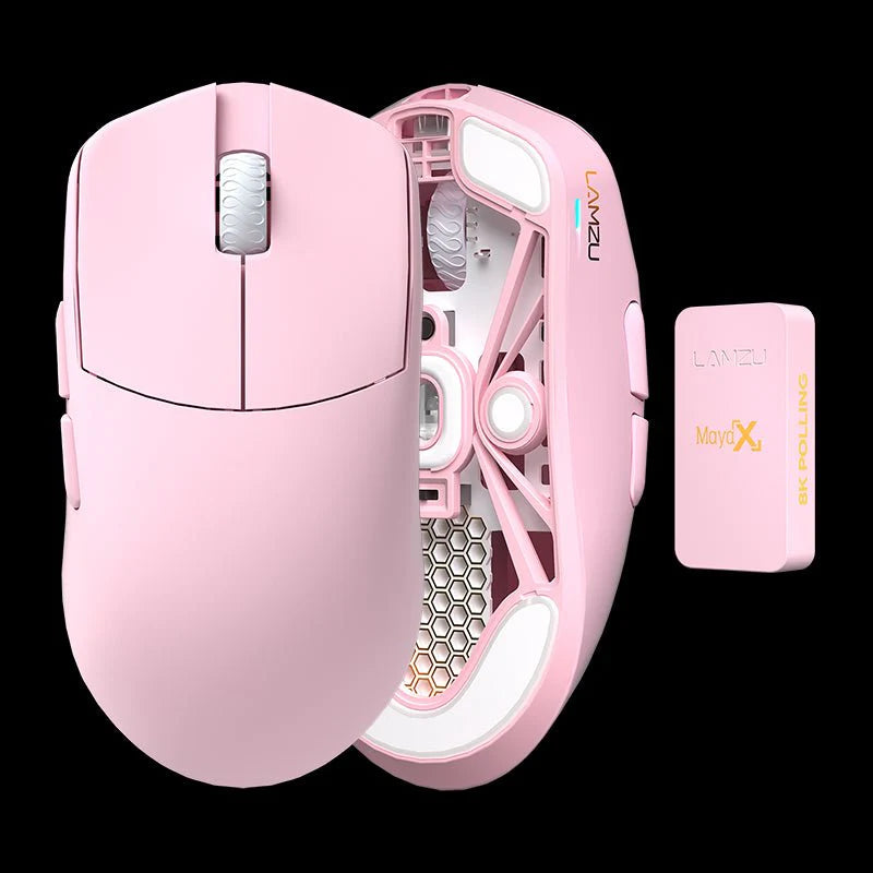 Lamzu Maya Champions Edition - 8K Dongle, Optical switch - Light Pink (Small size)