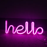 Hello Neon LED-lampa Rosa