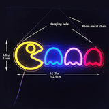 Retro pac Gaming Neon LED-lampa