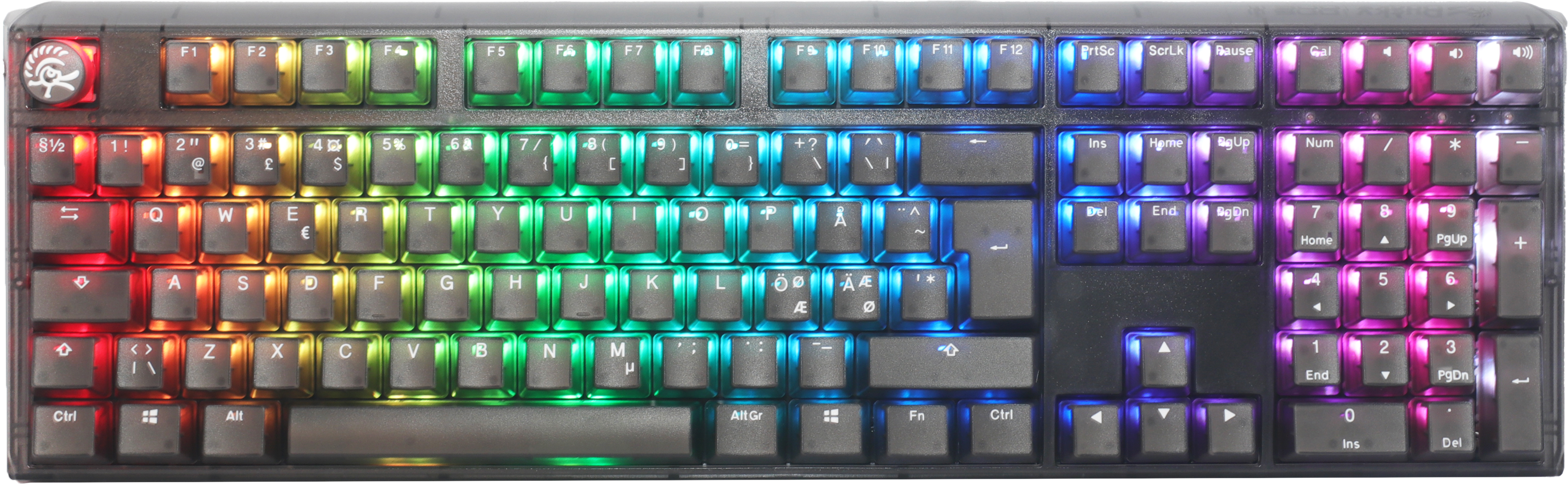 Ducky One 3 - Aura Black Nordic - Fullstorlek - Kailh Box Jellyfish Switch Y-RGB