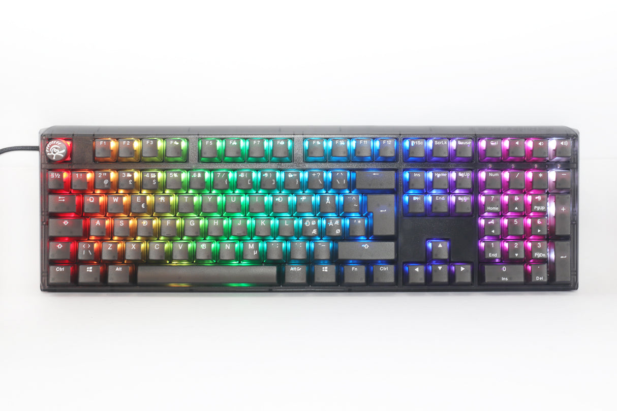 Ducky One 3 - Aura Black Nordic - Fullstorlek - Körsbärsröd - RGB