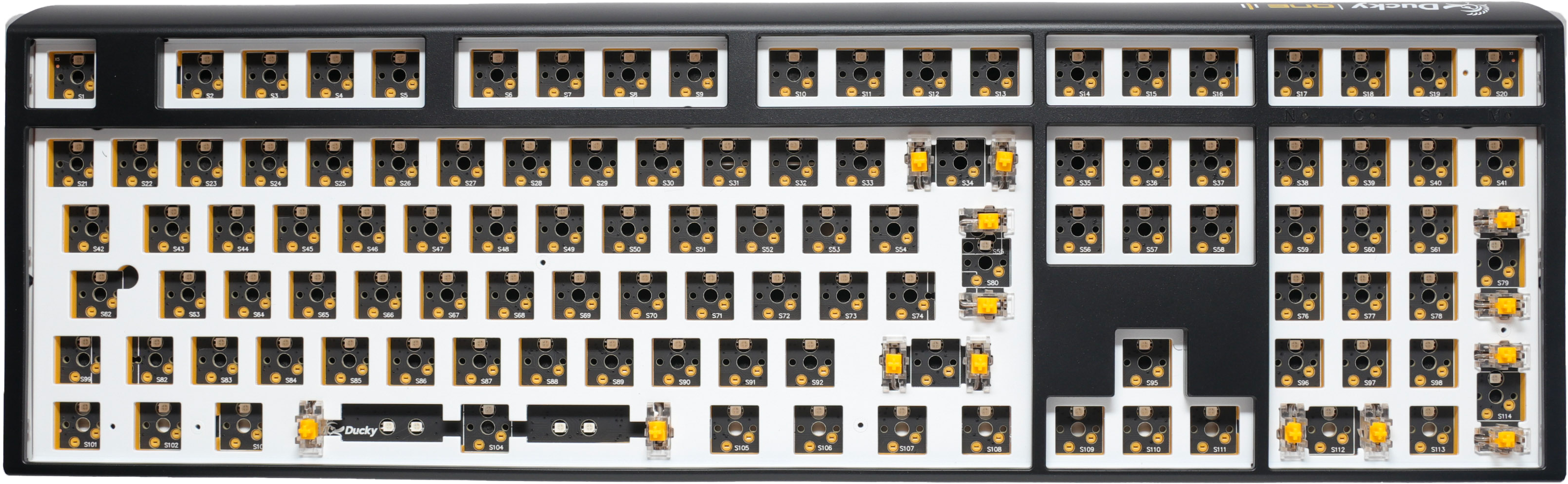 Ducky One 3 - Hot Swap ISO Barebone Black - Fullstorlek - RGB - Utan brytare/tangentknappar