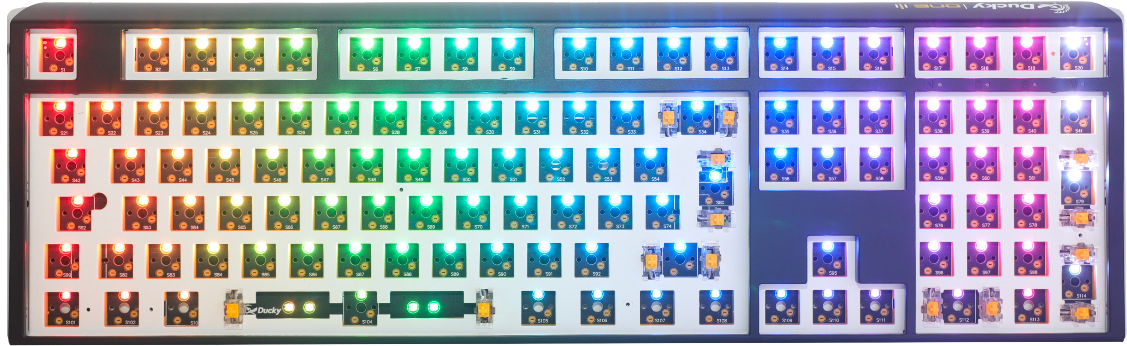 Ducky One 3 - Hot Swap ISO Barebone Black - Fullstorlek - RGB - Utan brytare/tangentknappar