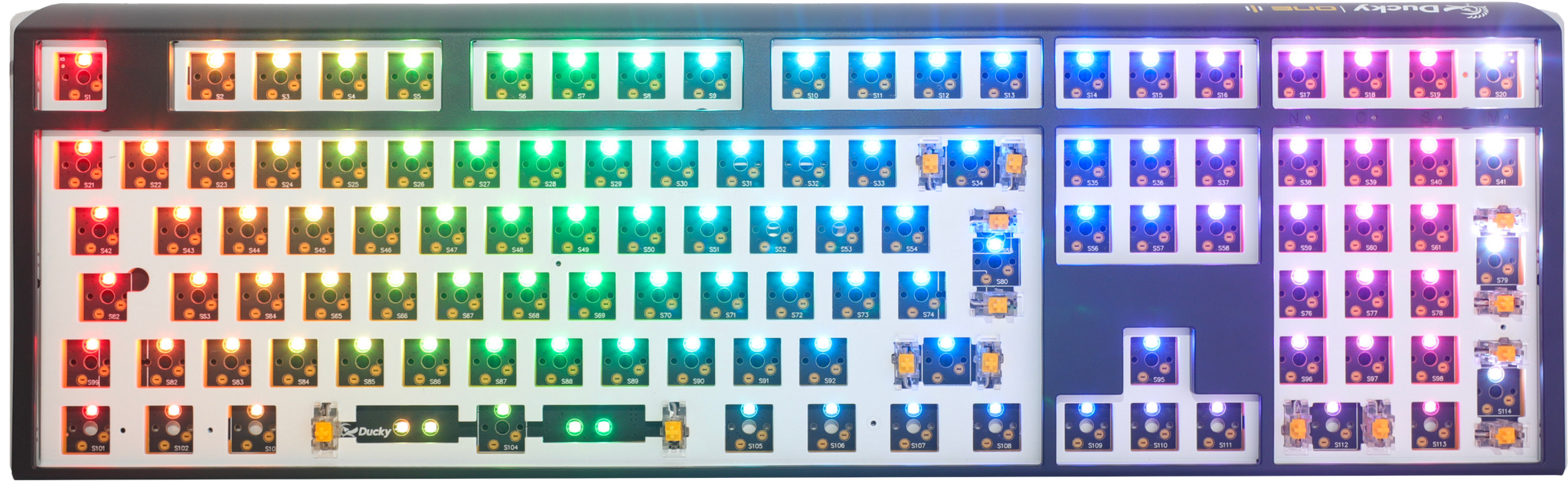 Ducky One 3 - Hot Swap ISO Barebone Black - Fullstorlek - RGB - Utan brytare/tangentknappar