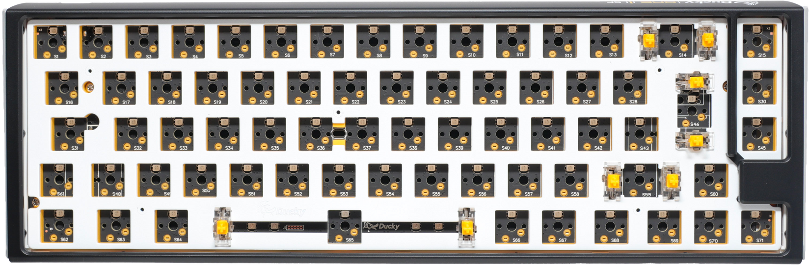 Ducky One 3 - Hot Swap ISO Barebone Black - SF 65% - RGB - Without Switches/keycaps
