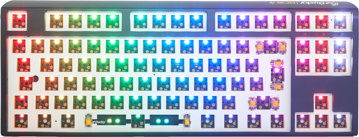 Ducky One 3 - Hot Swap ISO Barebone Black - TKL - RGB - Utan brytare/tangentknappar