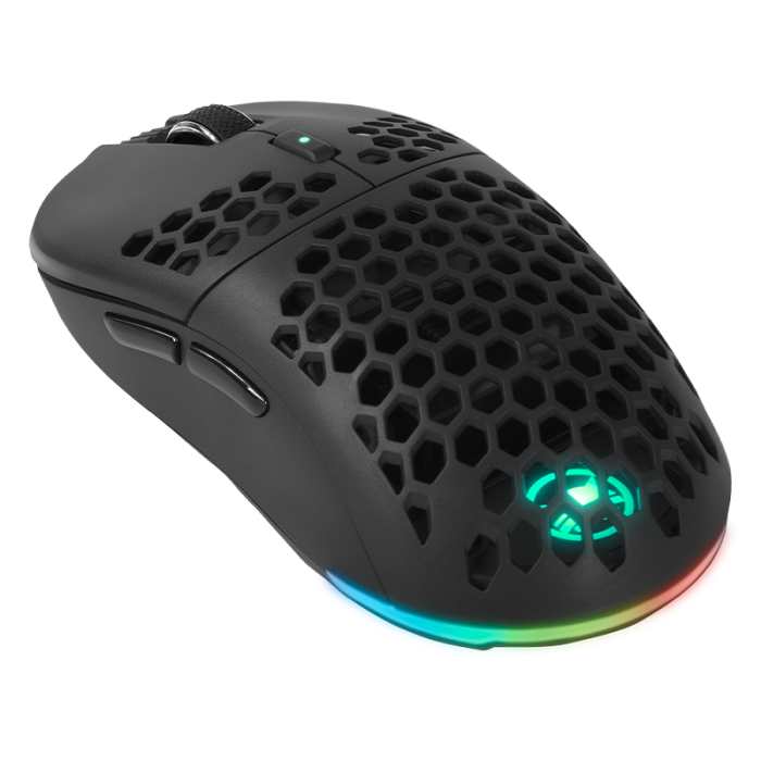 Gamiac PX71 Mus Sort Trødløs