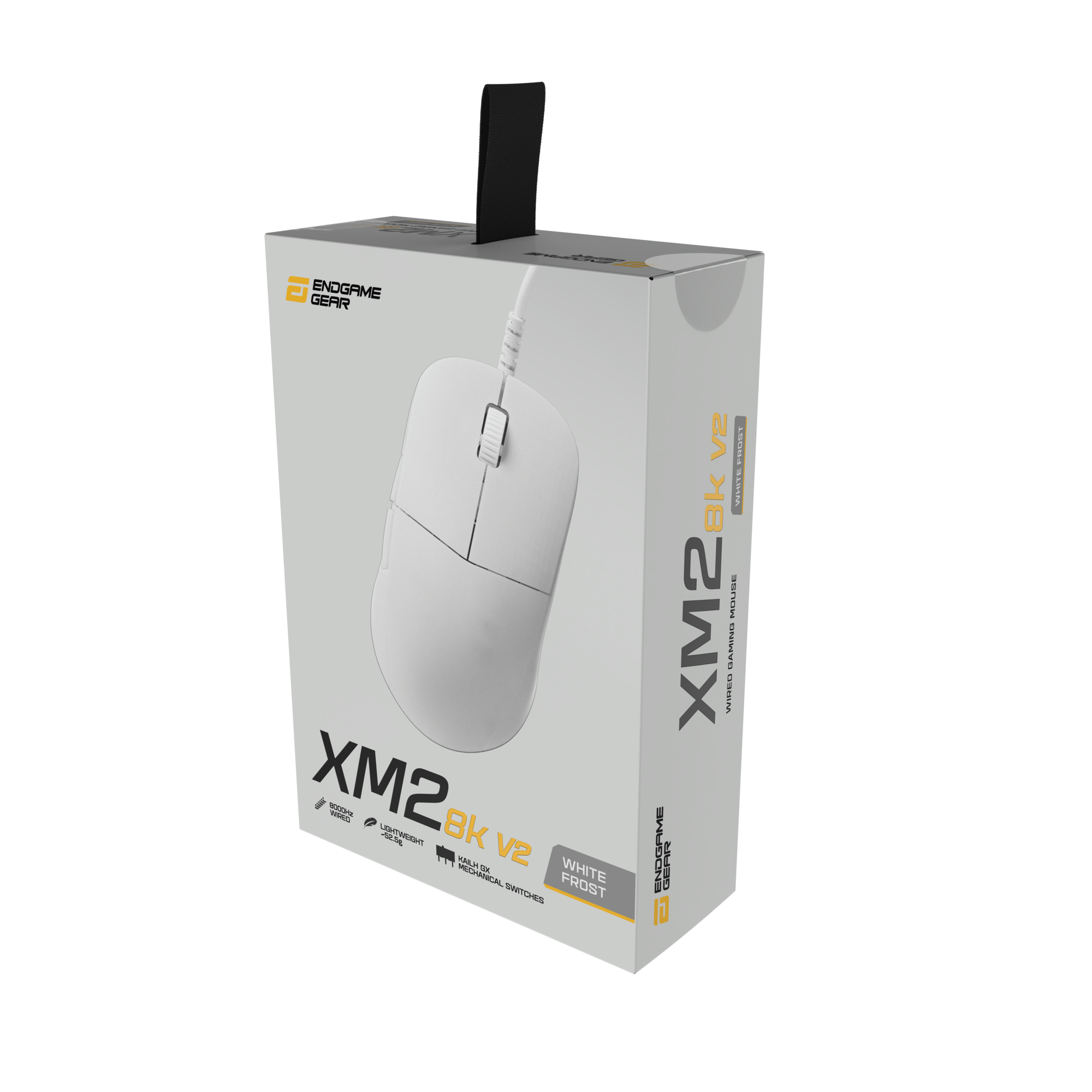 Endgame Gear XM2 8K V2 – Trådbunden spelmus (Vit Frost)
